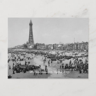 Blackpool Tower & promenade, Engeland c 1905 Briefkaart