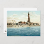 Blackpool uit North Pier c.1895 Briefkaart (Voorkant / Achterkant)