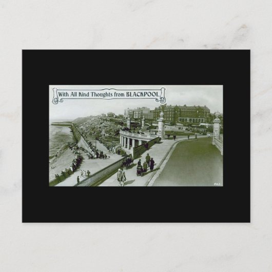 Blackpool, vieille carte postale (Devant)