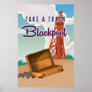 Blackpool vintage-poster poster