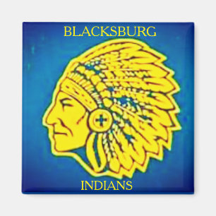 ,Blacksburg High School~Indians* Magnet Magneet