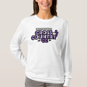 Blacksburg New School CC Running Club met lange mo T-shirt