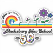 Blacksburg New School Celebrates 50th Sticker (Voorkant)