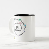 Blacksburg New School Color Spiral mug (Devant gauche)