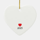 Blacksburg New School Heart Ornament (Achterkant)