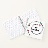 Blacksburg New School Kleur Spiraal boek (Binnen)