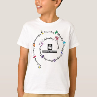 Blacksburg New School Kleur Spiraal T-shirt - Jeug