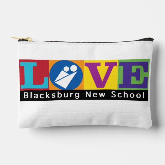 Blacksburg New School Zipper Pouch Etui (Voorkant)