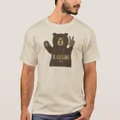 Blacksburg Virginia Peace Bear T-shirt (Voorkant)