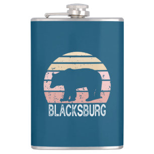 Blacksburg Virginia Retro Beer Heupfles