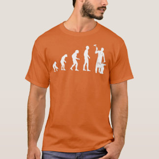 Blackshmith Evolution Blacksmith Metalworking Forg T-shirt