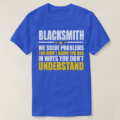 Blacksmith Cool Gift Probleem Solver T-shirt (Design voorkant)