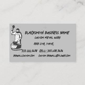 Blacksmith Custom Metal werk Fabrication Visitekaartje
