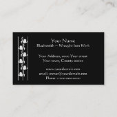 Blacksmith hammering heet ijzer visitekaartje (Achterkant)