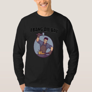 Blacksmith ik bang de hele dag t-shirt