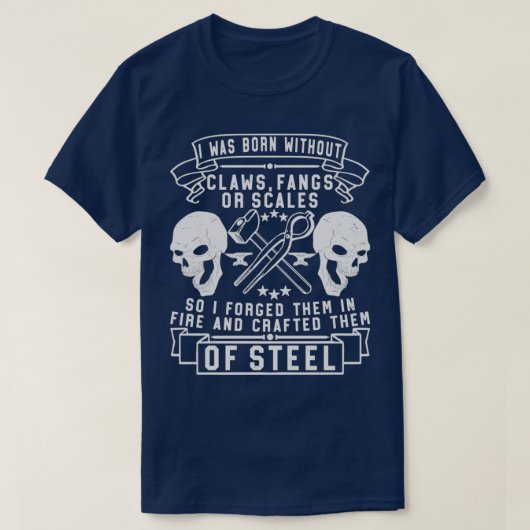 Blacksmith, Iron Sl Blacksmithing 7 T-shirt (Design voorkant)