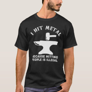 Blacksmith Iron Smeding Knife Bladesmithing Smeer T-shirt