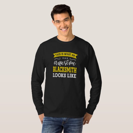 Blacksmith Job Title Employee Funny Worker Blacksm T-shirt (Voorkant volledig)