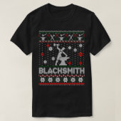 Blacksmith Lover Kerstmis Ugly Sweater T-shirt (Design voorkant)