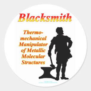 Blacksmith Ronde Sticker