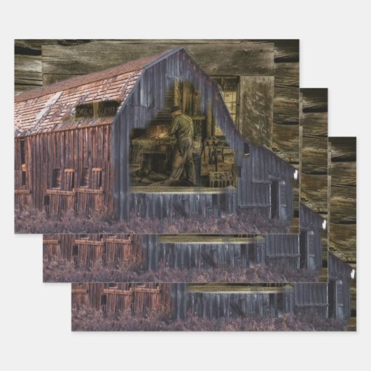  Blacksmith Shop Welder Inpakpapier Vel (Set)