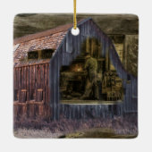 Blacksmith Shop Welder Keramisch Ornament (Achterkant)