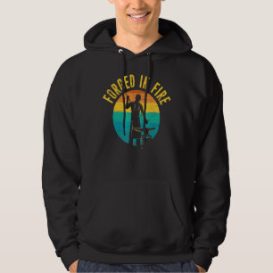 Blacksmith smeed in Fire Retro vervormd Hoodie