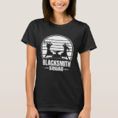 Blacksmith Squad Forge Anvil Blacksmithing T-shirt (Voorkant)