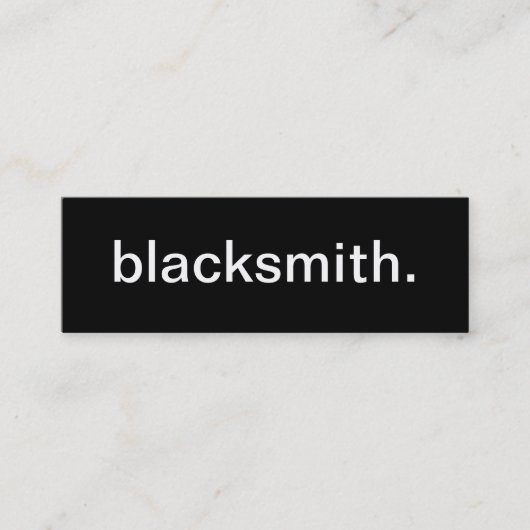 Blacksmith Visitekaartje (Voorkant)