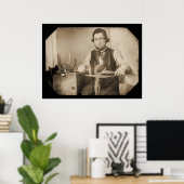 Blacksmith Working Daguerreotype 1846 Poster (Thuiskantoor)