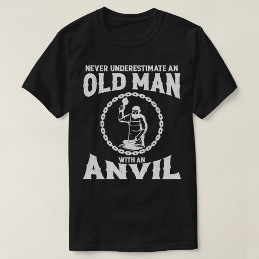 Blacksmithing Gift Idee for Men Blacksmith Anvil T T-shirt (Design voorkant)