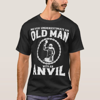 Blacksmithing Gift Idee for Men Blacksmith Anvil T T-shirt