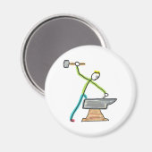 Blacksmithing Stickman Magneet (Voorkant / Achterkant)