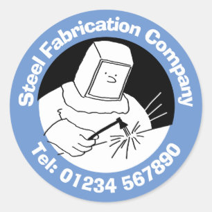 Blacksmiths & Welders Steel Fabricage & Welding Ronde Sticker