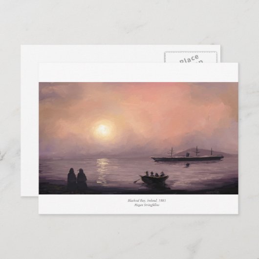 Blacksod Bay, carte postale 1883 (Devant / Derrière)