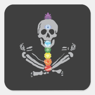 BlackStitch - Chakras Square Vierkante Sticker