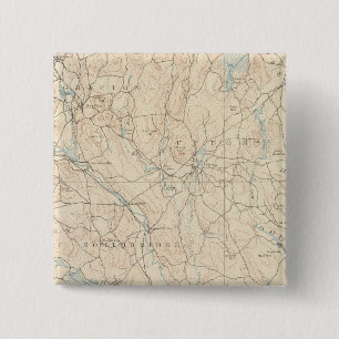 Blackstone, Massachusetts Vierkante Button 5,1 Cm