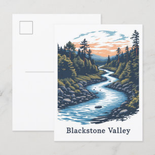 Blackstone Valley Massachusetts USA Reizen Briefkaart