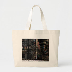 BlackTechnology Circuit Board Electronic Computer. Grote Tote Bag