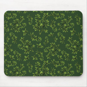 Blackthorn Patroon Diep Groen Muismat