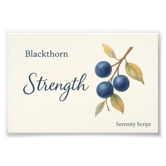 Blackthorn — Strength Foto Afdruk (Voorkant)