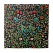 Blackthorn Wildflower Pattern William Morris Tegeltje (Voorkant)