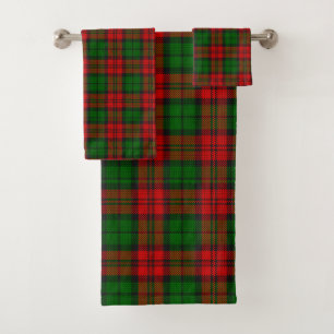 Blackwatch Campbell Tartan Rood Groen Plaid Bad Handdoek