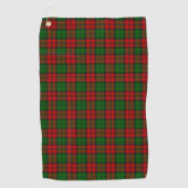 Blackwatch Campbell Tartan Rood Groen Plaid Golfhanddoek (Voorkant)