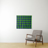 Blackwatch Plaid Tartan Wandkleed (In Situ (horizontaal))