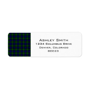 Blackwatch tartan Campbell clan Etiket