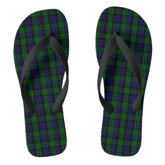 Blackwatch Tartan Teenslippers (Voetbed)