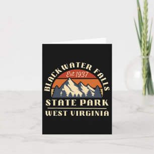 Blackwater Falls State Park West Virginia Berg Kaart
