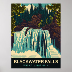 Blackwater Falls, West Virginia, Reizen Poster