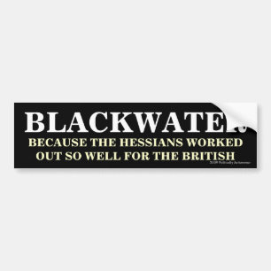 Blackwater & Hessians Bumpersticker